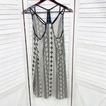 Earthbound  Trading Co. Printed Mini Dress Black Tan Medium Photo 7