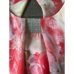S. Levine Women's Pink floral rhinestone embellishment flowy Tank‎ Top size PL Photo 3