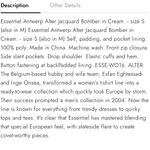 ESSENTIAL ANTWERP jacquard bomber jacket Size M Photo 5