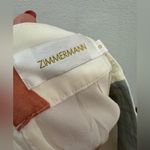 Zimmermann Zimmerman 100% silk maxi skirt with geometric print color block on white size 0 Photo 3