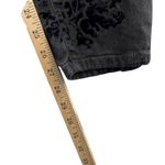 ZARA Whimsygoth Dark Romantic Woman Black Jeans Velvet Damask Pattern Slim 6 Y2K Photo 13