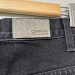 Carmar Black Raw Hem Denim Zip Front Mini Jean Skirt Festival Wear Womens 26 Size 4 Photo 4