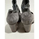 Franco Fortini Womans Lexi Gray Suede Size 10 Back Zip Bootie With Heel Photo 4