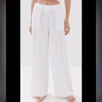 Reformation White Wide-Leg Pants Photo 1