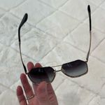 Dolce & Gabbana DG2157 Gold Aviator Polarized Polygon Sunglasses Black Photo 11