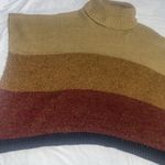 Vince Camuto O/S Oversized Mock Neck Color block Sweater Photo 3