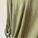 New York Laundry Solid Sage Green 3/4 Sleeve Blouse Photo 4