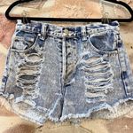 MINKPINK Ripped Acid Wash Shorts Photo 0