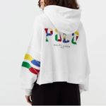 Ralph Lauren Polo  Novelty Cropped Hoodie Sweatshirt size M New oversized Photo 1