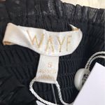 WAYF  Black Hounstooth Long Sleeve Smocked Peasant‎ Top Witchy Goth Small New Photo 3