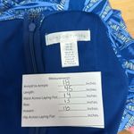 London Times Women's Blue Palm Tropical Halter Jumpsuit/Romper Sz 10 Sleeves Photo 11