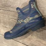 Pendleton  Blue Patterned Rain Boots Photo 4