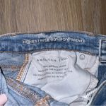 American Eagle  High Rise 90s Boyfriend Distressed Jeans Plaid Patches - 2 Short Photo 6