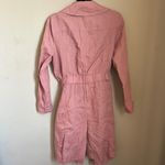 Catherine Malandrino Pink 100% linen wrap coat Size medium Photo 3