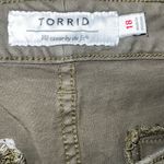 Torrid  Women's Olive Ankle Cargo Jeans Photo 4