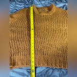 Charlotte Russe  M Burnt Yellow Open Knit Pullover Soft Acrylic Sweater Photo 8