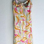 ASTR  the Label Mariela Midi Dress in Mustard & Pink Floral Sz Large Revolve Photo 2