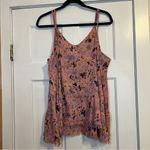 Brandy Melville #72  PINK FLORAL PEPLUM TANK/TUNIC TOP $40 Photo 1