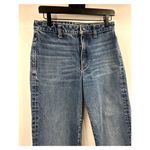 Helmut Lang  Medium Wash Raw Hem Wide Leg Cropped Jean Size 27 Photo 1