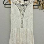 For Love & Lemons White Lace Sleeveless Mini Dress XS Photo 3