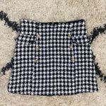 Alya Checkered Metallic Mini Skirt Photo 0