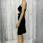 Privy  SMALL Womens Black Keyhole Sleeveless Bodycon Mini Dress Photo 2