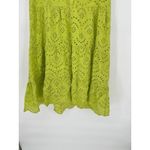 Civico 51 Eyelet Lace Lime Green Dress Size Large Made Italy Sleeveless Popover Photo 2