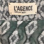 L'Agence  Mixed Print‎ Moroccan Aztec Print Silk Blouse Sz 4 Photo 1