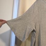 LC Lauren Conrad NWT Black and White Striped Shirt with Bell Sleeves, Size XL Photo 1