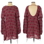 Tularosa X Revolve Gracefully Dress Burgundy Floral Dress Photo 1