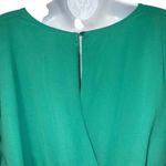 She & Sky SHE + SKY Bright Jade Green Silk Lazer Cut Belted Romper NWOT Size Large Photo 7