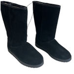 Universal Threads UNIVERSAL THREAD Sarah Suede Shearling Winter Boots Black 7 Photo 0