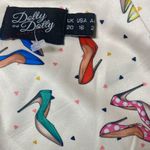 Dolly and Dotty Lily Stiletto Print Off Shoulder Dress Size 16 White Photo 10