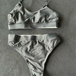 Boutique emma bling trim high waist swimsuits set black Photo 5