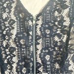 Speechless Navy Blue Lace Fit & Flare Office Siren Party Skater Overlay L NWT Photo 2