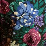 Vintage 80s caribou bright floral top Green Size 8 Photo 6