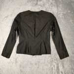 Lida Baday Blazer Women 4 Iridescent Green Satin Office Polished Business Preppy Photo 2