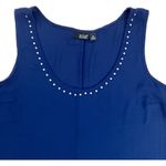 a.n.a . A New Approach | Blue Studded Tank Blouse | Medium Photo 3