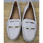 Calvin Klein  Women's Size 6.5 White Faux Leather Leonie Loafer Flats Photo 3