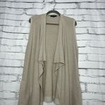 Banana Republic  Open Front Knit Cardigan Vest Women’s Small Beige Drape Sweater Photo 5