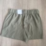 Nine West NWT ‎ 4.5" Olive Green Elastic Waist Casual Dress Short Size Medium Photo 4