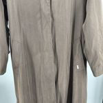 London Fog  Limited Edition Brown Trench Coat faux suede L full length retro Photo 3