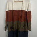 Madewell  Duster Cardigan Sweater XS Kent Striped Wool Alpaca Blend Color Block Photo 0