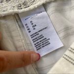 American Eagle Womens White Eyelet Lace V-Neck Cross Front Striped Crop Top XS Photo 3