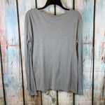 Max Mara Heather Gray Long Sleeve Pocket Tee Photo 4