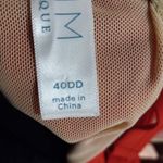 Cacique Swim 40DD (E) Underwire Grommet Balconette Swim Bikini Top Lipstick Red Photo 6