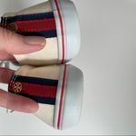Tory Burch Murray Shoes Sneaker Flats Tennis Shoes Medallion Logo Canvas Cream Photo 12