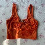 SO  bright orange crop tank top Photo 0