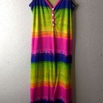 Love L Summer Candy Striped Sleeveless Maxi Dress Pink Size L Photo 0