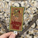 Johnny Was 100% Silk Tunic Dress Women's Size XS Half Lace Sleeves Boho Abstract Photo 7